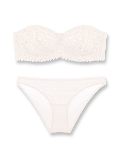 fran de lingerie（フランデランジェリー）の「【MISS CURIOSITY】Stone ストーン ブラ＆ショーツセット A-Dカップ（ブラ&ショーツ・レディース・ブラック/オフホワイト/ピンク/ダークグリーン/グレイッシュブルー/マスタード/ベージュ・A70/A75/B70/B75/C70/C75/D70/D75）」の12枚目の写真