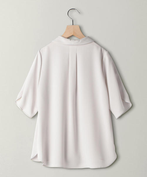 BEAUTY&amp;YOUTH UNITED ARROWS - UGCS シルクＶネックブラウス Vネック ボリュームスリーブ シャツ