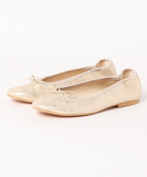 DouDou（ドゥドゥ）の「フラットシューズ（バレエシューズ・レディース・ベージュ/オフホワイト/シルバー/ゴールド・22.5cm/23.5cm/25cm/23cm/24.5cm）」の4枚目の写真