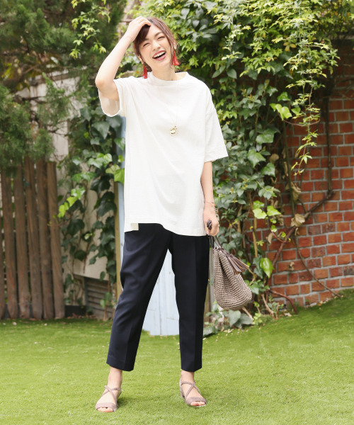 GLOBAL WORK（グローバルワーク）の「ペーパーキンチャクBAG/834669（ショルダーバッグ・レディース・ホワイト/チャコールグレー/ベージュ・FREE）」の21枚目の写真