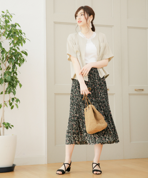 GLOBAL WORK（グローバルワーク）の「ペーパーキンチャクBAG/834669（ショルダーバッグ・レディース・ホワイト/チャコールグレー/ベージュ・FREE）」の20枚目の写真