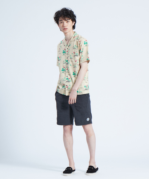 ABAHOUSE GRAY(アバハウスグレイ)の「【展開店舗限定】フラミンゴ柄 オープンカラー 半袖シャツ(シャツ/ブラウス・メンズ・ホワイト/ベージュ/ネイビー・46/48/50)」の6枚目の写真