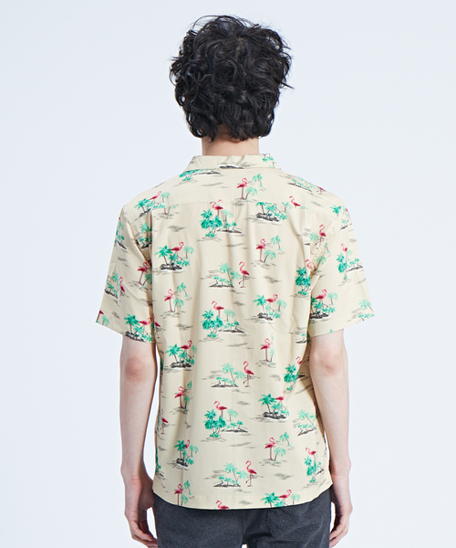 ABAHOUSE GRAY(アバハウスグレイ)の「【展開店舗限定】フラミンゴ柄 オープンカラー 半袖シャツ(シャツ/ブラウス・メンズ・ホワイト/ベージュ/ネイビー・46/48/50)」の11枚目の写真