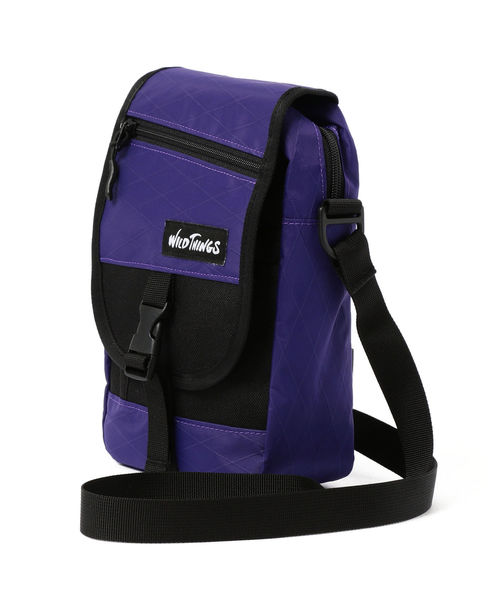 SHIPS JET BLUE(シップスジェットブルー)の「WILD THINGS×SHIPS JET BLUE: 別注 X-PAC ミニショルダーバッグ(ショルダーバッグ・メンズ・ブラック/チャコールグレー/オリーブ/パープル・ONE SIZE)」の10枚目の写真