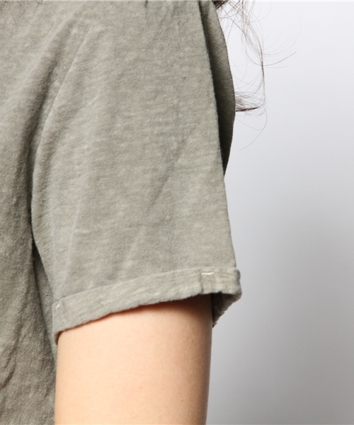 goa（ゴア）の「ピグメントコットンボーイズＴシャツ（Tシャツ/カットソー・レディース・アイボリー/ブラック/ベージュ/カーキ/イエロー・FREE）」の13枚目の写真