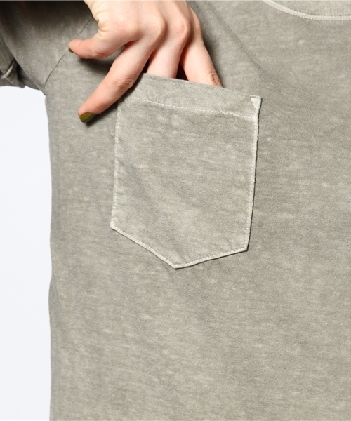 goa（ゴア）の「ピグメントコットンボーイズＴシャツ（Tシャツ/カットソー・レディース・アイボリー/ブラック/ベージュ/カーキ/イエロー・FREE）」の6枚目の写真