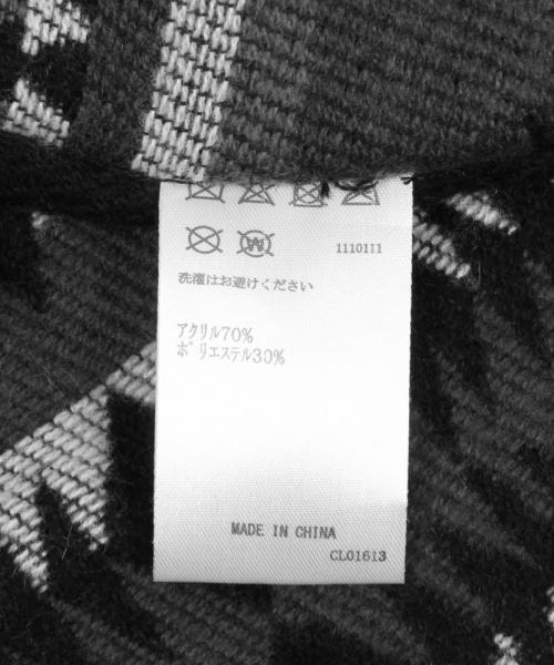 BAYFLOW（ベイフロー）の「ネイティブポンチョショール（ストール/ショール・メンズ・ブラック/ベージュ・FREE）」の16枚目の写真