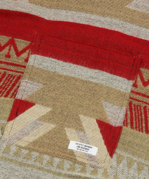 BAYFLOW（ベイフロー）の「ネイティブポンチョショール（ストール/ショール・メンズ・ブラック/ベージュ・FREE）」の12枚目の写真