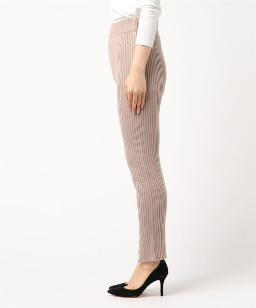 archives（アルシーヴ）の「前スリットリブ編みパンツ（その他パンツ・レディース・ベージュ/ブラウン/グレー・MEDIUM）」の5枚目の写真