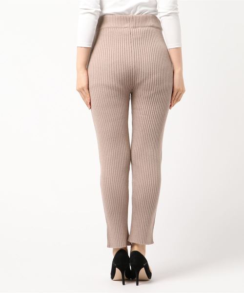 archives（アルシーヴ）の「前スリットリブ編みパンツ（その他パンツ・レディース・ベージュ/ブラウン/グレー・MEDIUM）」の4枚目の写真