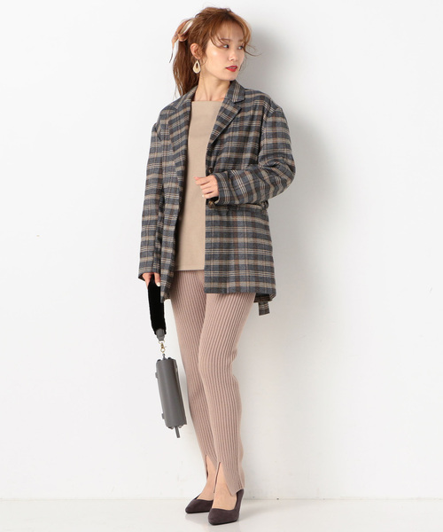 archives（アルシーヴ）の「前スリットリブ編みパンツ（その他パンツ・レディース・ベージュ/ブラウン/グレー・MEDIUM）」の9枚目の写真