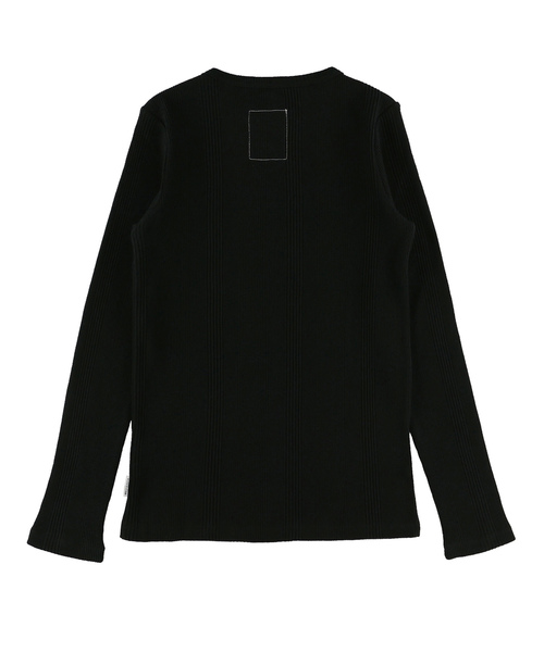 ALEXIA STAM（アリシアスタン）の「Cut Out Neck Waffle Top/カットアウトネックワッフルトップ（Tシャツ/カットソー・レディース・ブラック/グレー/アイボリー・FREE）」の21枚目の写真
