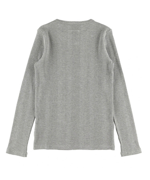 ALEXIA STAM（アリシアスタン）の「Cut Out Neck Waffle Top/カットアウトネックワッフルトップ（Tシャツ/カットソー・レディース・ブラック/グレー/アイボリー・FREE）」の15枚目の写真