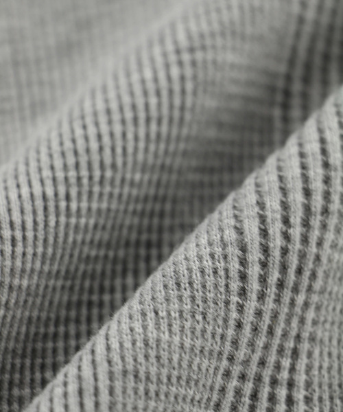 ALEXIA STAM（アリシアスタン）の「Cut Out Neck Waffle Top/カットアウトネックワッフルトップ（Tシャツ/カットソー・レディース・ブラック/グレー/アイボリー・FREE）」の7枚目の写真