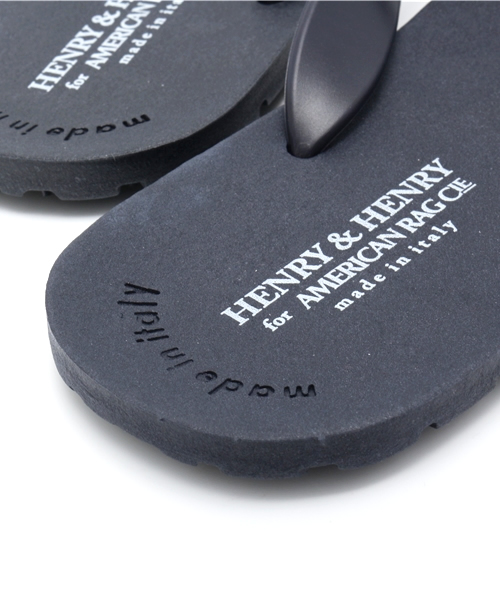 HENRY&HENRY（ヘンリーアンドヘンリー）の「HENRY&HENRY 別注スタッズサンダル /105-H&H-FLIPPER STADS∴（サンダル・メンズ・ネイビー/ブラック・43/39/41）」の5枚目の写真