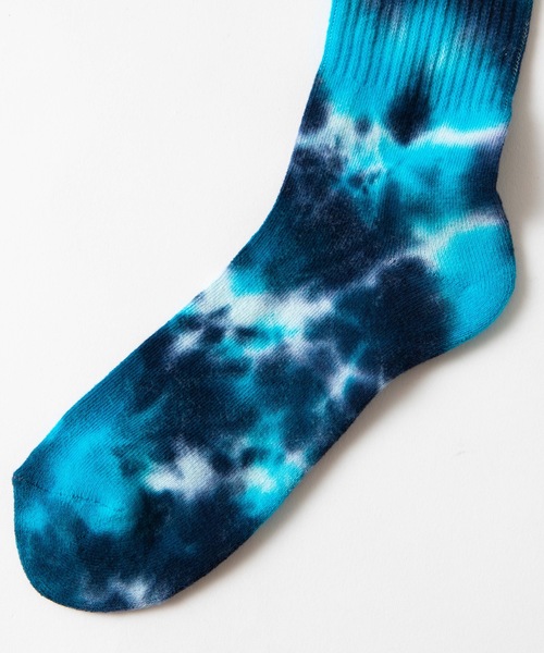 WEGO（ウィゴー）の「WEGO/タイダイソックス（ソックス/靴下・メンズ・ブルー/ブラック・FREE）」の4枚目の写真