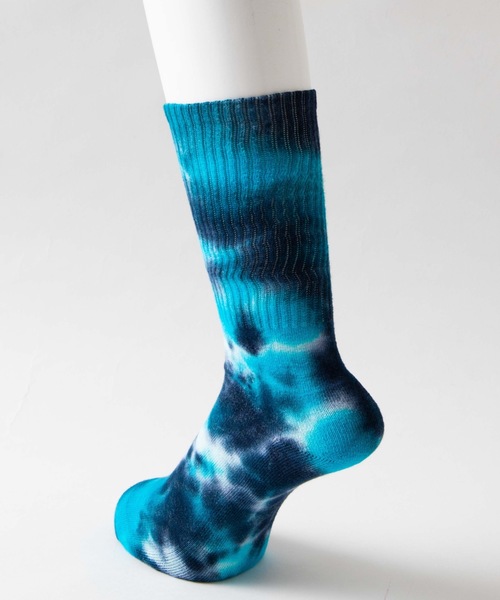 WEGO（ウィゴー）の「WEGO/タイダイソックス（ソックス/靴下・メンズ・ブルー/ブラック・FREE）」の5枚目の写真