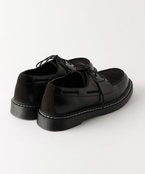 BEAUTY&YOUTH UNITED ARROWS（ビューティーアンドユースユナイテッドアローズ）の「BY コンビ ボート クッションソール シューズ（ドレスシューズ・メンズ・ブラック・7/8/9/10）」の5枚目の写真