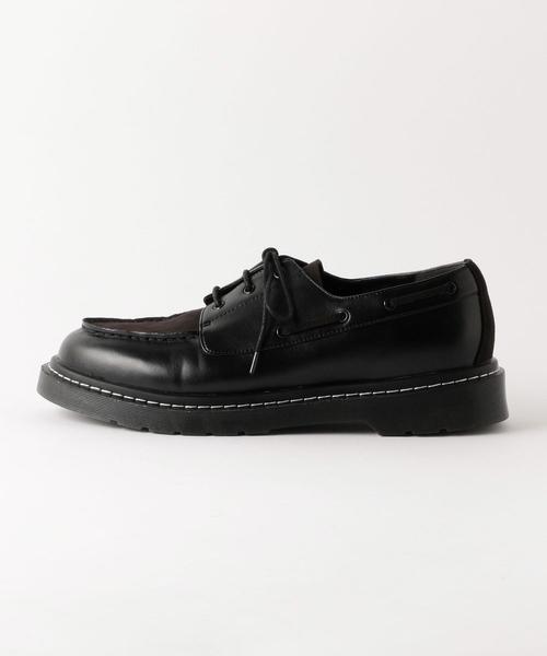 BEAUTY&YOUTH UNITED ARROWS（ビューティーアンドユースユナイテッドアローズ）の「BY コンビ ボート クッションソール シューズ（ドレスシューズ・メンズ・ブラック・7/8/9/10）」の3枚目の写真