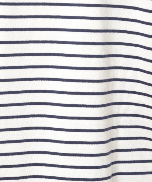 PAGEBOY（ページボーイ）の「ボーダーBIGプルオーバー（Tシャツ/カットソー・レディース・ホワイト×ブラック/ホワイト×ネイビー/ベージュ・FREE）」の7枚目の写真