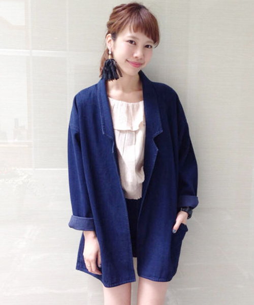 Kastane(カスタネ)の「【Kastane】BIGジャケット(その他アウター・レディース・ベージュ/カーキ/インディゴブルー・FREE)」の19枚目の写真