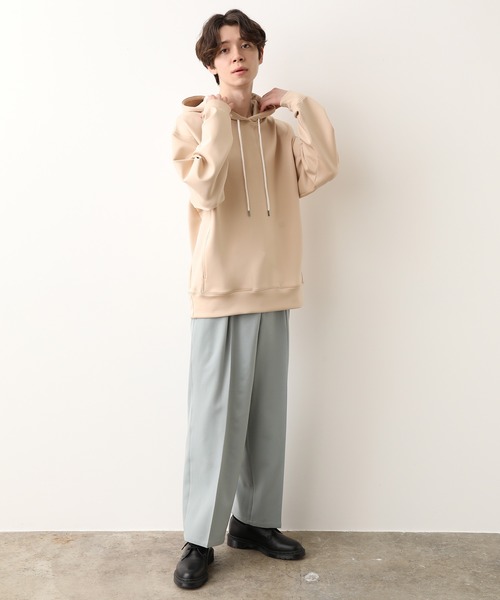 JUNRED(ジュンレッド)の「(美シルエット・高機能を兼ね備えた)ウォッシャブルサージワイド(その他パンツ・メンズ・ブラック/ベージュ/サックスブルー・S/M/L)」の18枚目の写真