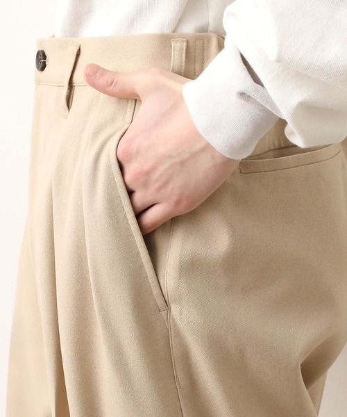 JUNRED(ジュンレッド)の「(美シルエット・高機能を兼ね備えた)ウォッシャブルサージワイド(その他パンツ・メンズ・ブラック/ベージュ/サックスブルー・S/M/L)」の20枚目の写真