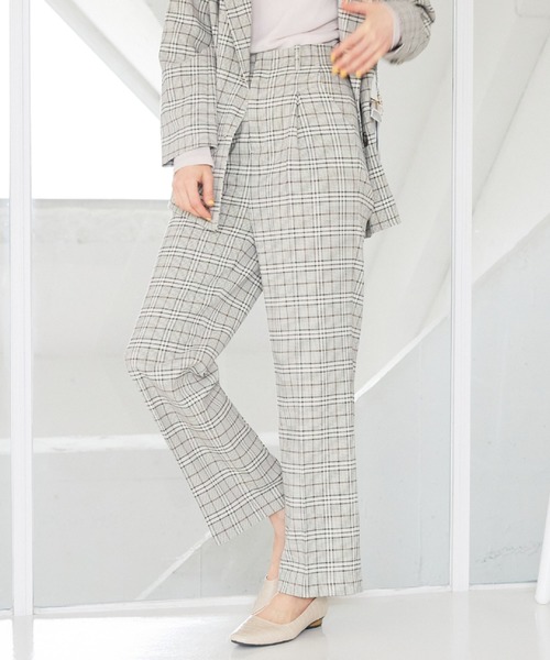 archives(アルシーヴ)の「【SETUPにも】チェックパンツ(その他パンツ・レディース・ブラック/ベージュ/アイボリー・MEDIUM)」の3枚目の写真