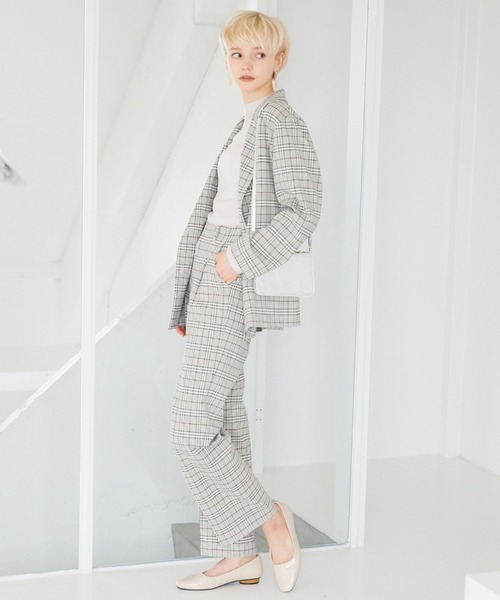 archives(アルシーヴ)の「【SETUPにも】チェックパンツ(その他パンツ・レディース・ブラック/ベージュ/アイボリー・MEDIUM)」の15枚目の写真