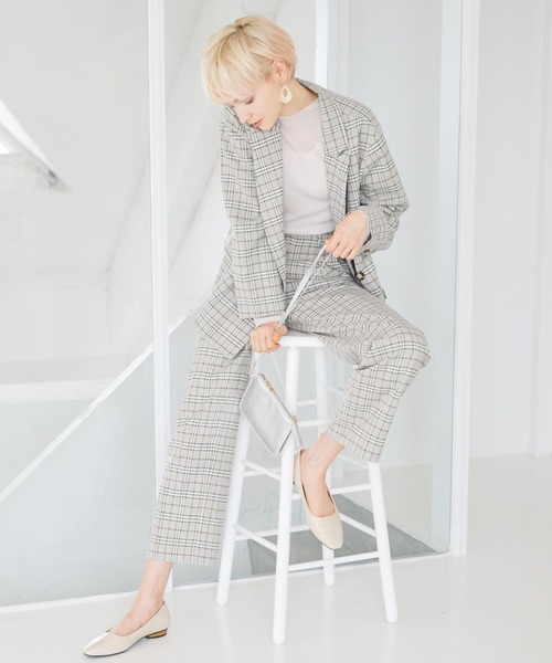 archives(アルシーヴ)の「【SETUPにも】チェックパンツ(その他パンツ・レディース・ブラック/ベージュ/アイボリー・MEDIUM)」の14枚目の写真