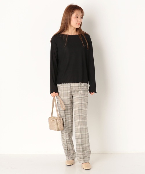 archives(アルシーヴ)の「【SETUPにも】チェックパンツ(その他パンツ・レディース・ブラック/ベージュ/アイボリー・MEDIUM)」の13枚目の写真