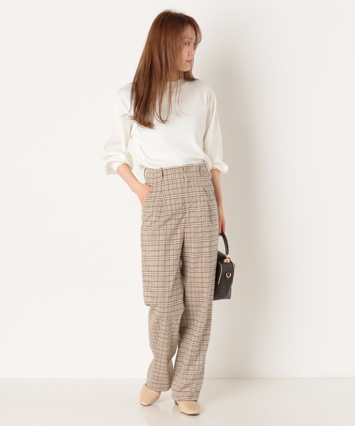 archives(アルシーヴ)の「【SETUPにも】チェックパンツ(その他パンツ・レディース・ブラック/ベージュ/アイボリー・MEDIUM)」の17枚目の写真
