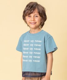 BREEZE | WEB限定 レイヤード風ロゴ半袖プリントTシャツ(Tシャツ/カットソー)