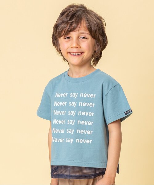 BREEZE（ブリーズ）の「/WEB限定 レイヤード風ロゴ半袖プリントTシャツ（Tシャツ/カットソー・キッズ・グリーン/ブラウン/アイボリー・140/130/80/100/90/110/120）」の3枚目の写真