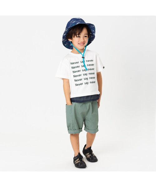 BREEZE（ブリーズ）の「/WEB限定 レイヤード風ロゴ半袖プリントTシャツ（Tシャツ/カットソー・キッズ・グリーン/ブラウン/アイボリー・140/130/80/100/90/110/120）」の14枚目の写真