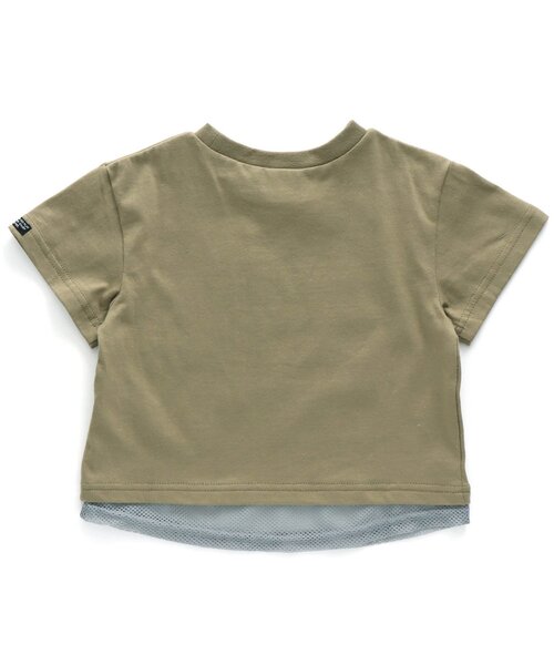BREEZE（ブリーズ）の「/WEB限定 レイヤード風ロゴ半袖プリントTシャツ（Tシャツ/カットソー・キッズ・グリーン/ブラウン/アイボリー・140/130/80/100/90/110/120）」の10枚目の写真