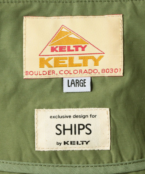 KELTY(ケルティ)の「KELTY: 別注 コットン/ナイロン ジップ パーカー(マウンテンパーカー・メンズ・カーキ/ロイヤルブルー/ネイビー/ブラック・S/M/L/XL)」の19枚目の写真