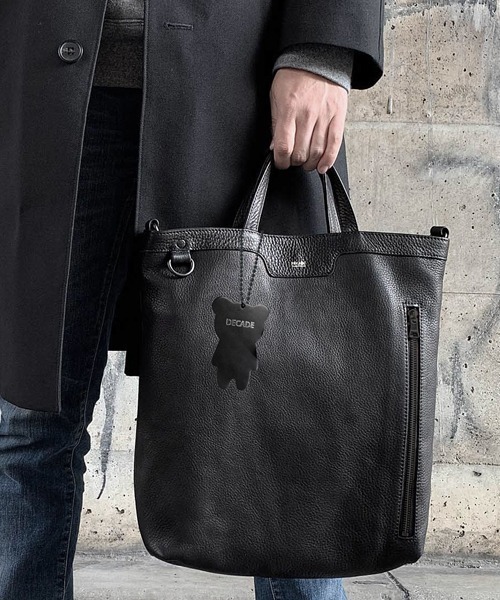 カウレザー2wayトートバッグ DECADE(No-01189L) Cow Leather 2way Tote