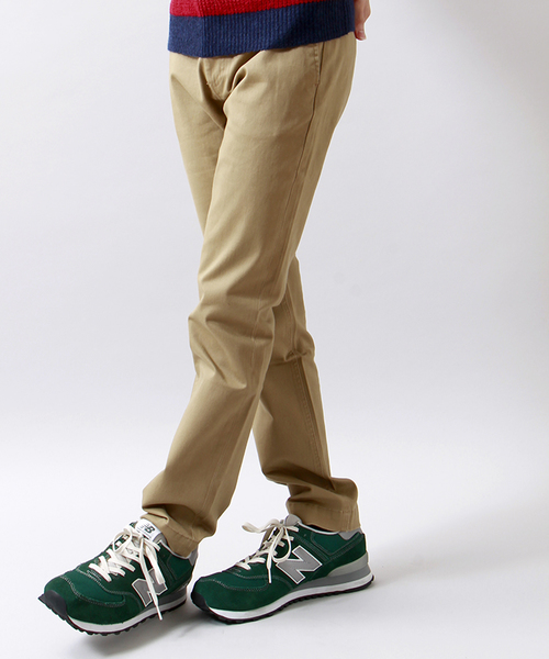 WEGO（ウィゴー）の「WEGO/スリムテーパードチノパンツ（その他パンツ・メンズ・グレー/ベージュ/ホワイト/ブラック・LARGE/MEDIUM）」の4枚目の写真