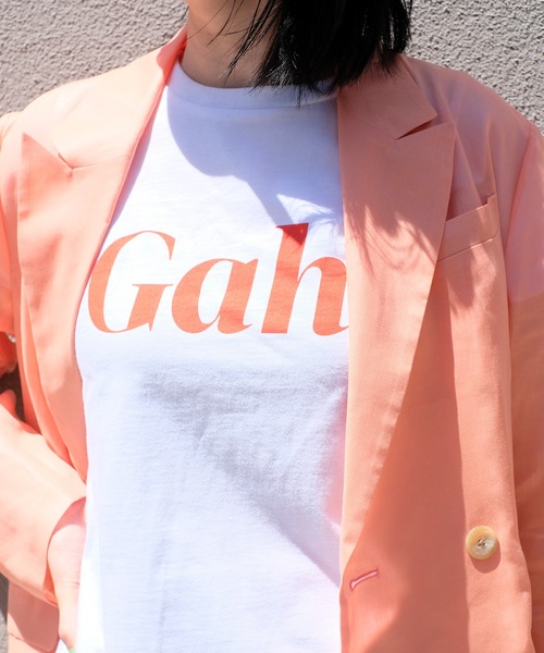MAISON SPECIAL（メゾンスペシャル）の「【Lisa Says Gah/リサセイズガー】Gah Tシャツ【MAISON SPECIAL/メゾンスペシャル】（Tシャツ/カットソー・レディース・ホワイト・38/36）」の9枚目の写真