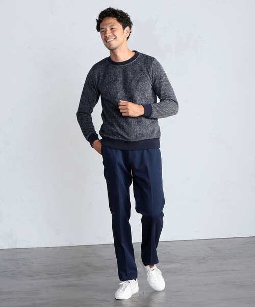 MEN'S BIGI（メンズビギ）の「センタークリース イージーパンツ＜SOLOTEX＞（その他パンツ・メンズ・ネイビー/ブラウン/グレー・01/02/03/04）」の17枚目の写真