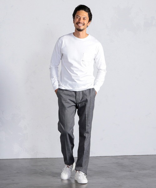 MEN'S BIGI（メンズビギ）の「センタークリース イージーパンツ＜SOLOTEX＞（その他パンツ・メンズ・ネイビー/ブラウン/グレー・01/02/03/04）」の4枚目の写真