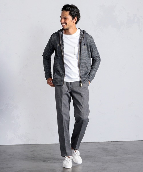 MEN'S BIGI（メンズビギ）の「センタークリース イージーパンツ＜SOLOTEX＞（その他パンツ・メンズ・ネイビー/ブラウン/グレー・01/02/03/04）」の11枚目の写真