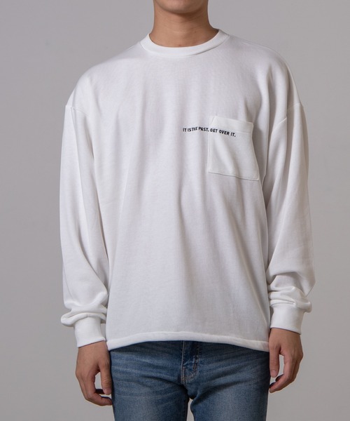 WEGO（ウィゴー）の「WEGO/ロゴ刺繍ビッグシルエットプルオーバー（スウェット・メンズ・ホワイト/ブラック・MEDIUM/LARGE）」の15枚目の写真