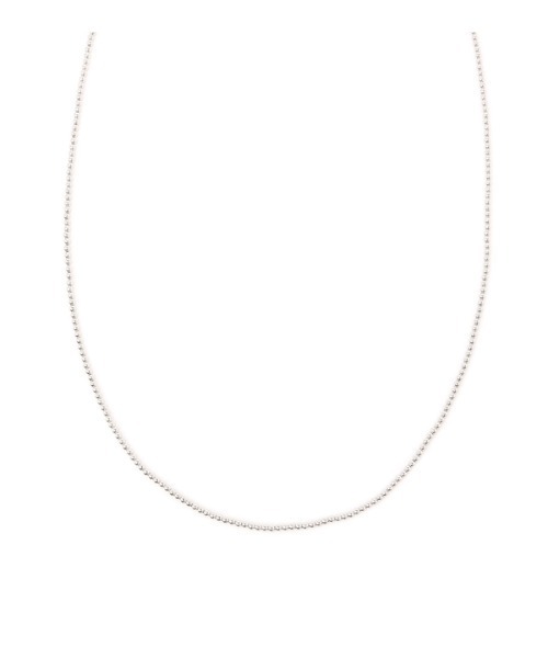 DouDou(ドゥドゥ)の「ロングボールチェーンネックレス(ネックレス・レディース・シルバー・FREE)」の3枚目の写真