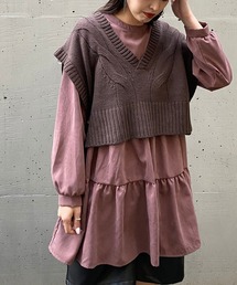 AS KNOW AS PINKY | ベストセットティアードチュニック(チュニック)