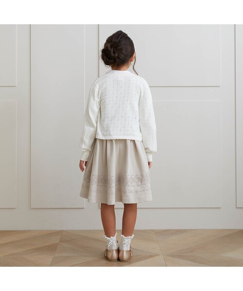 apres les cours（アプレレクール）の「リボン付き ソックス_アプレレクールマシェリ（ソックス/靴下・キッズ・ブラック/オフホワイト・15 /12/18/21）」の8枚目の写真