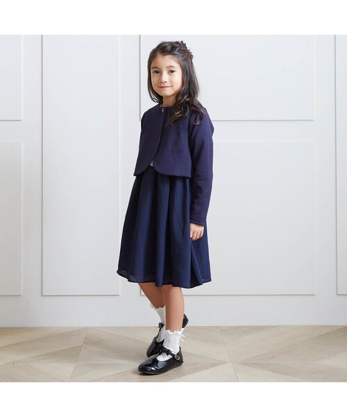 apres les cours（アプレレクール）の「リボン付き ソックス_アプレレクールマシェリ（ソックス/靴下・キッズ・ブラック/オフホワイト・15 /12/18/21）」の7枚目の写真