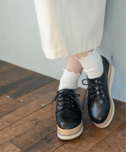 OLIVE des OLIVE（オリーブデオリーブ）の「ダブルソールレースアップ