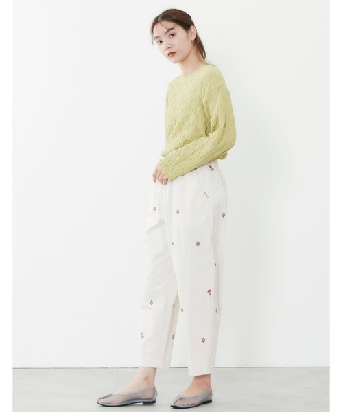 POU DOU DOU（プードゥドゥ）の「シャーリングトップス（Tシャツ/カットソー・レディース・アイボリー/グレー/イエロー/ブラック・3）」の6枚目の写真